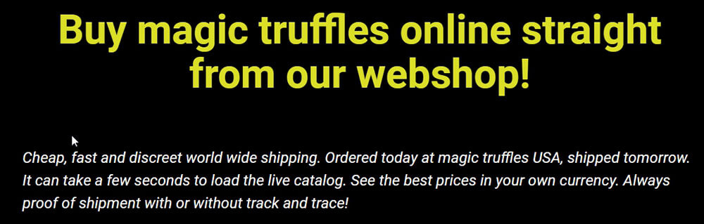 Magic truffles shop USA